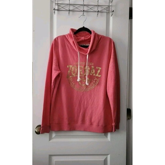 BLUE 84 Men's Cowl Neck Pullover Sweater Long Sleeves Cotton Blend Pink Size‎ L - Picture 1 of 7